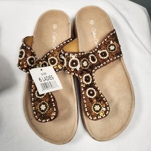 New California Clothing Co. Sandles / Flip Flops/ Shoes Size 6